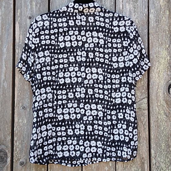 Sigrid Olsen Floral Blouse 16 - Picture 10 of 13